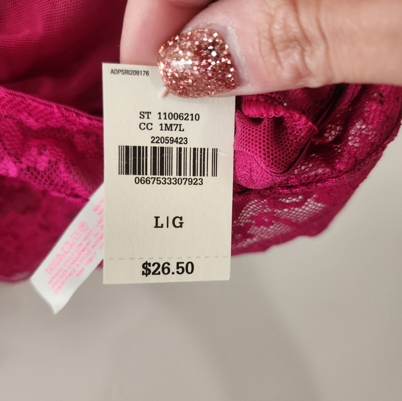 New Victoria Secret‎ Large Magenta Bra - Picture 2 of 5